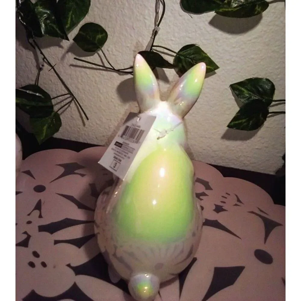 Target 2024 Iridescent Bunny Trio Figurines Spring Easter NWT